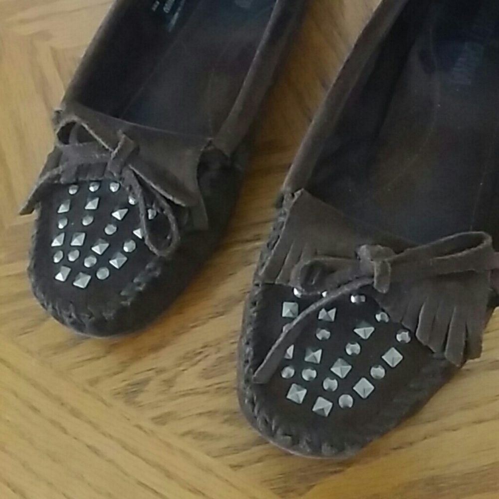 Brown Minnetonka Moccasins
